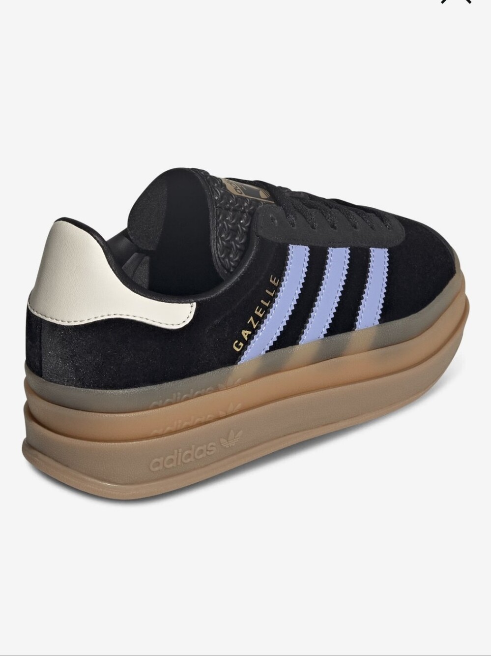 adidas Gazelle Bold  Sneakers in Black and Purple - Picture 3 of 8